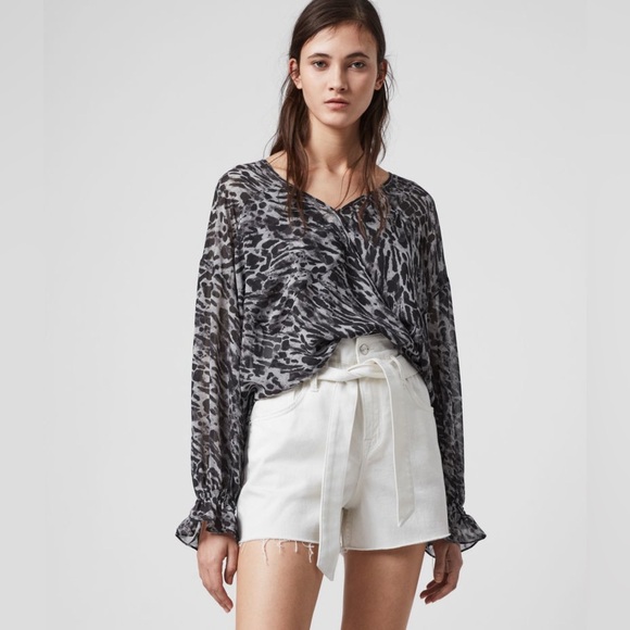 All Saints Penny Ambient Top | Size Large - Picture 2 of 7